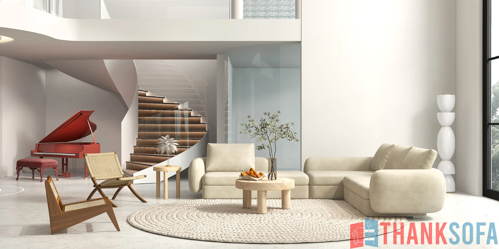 Bàn ghế sofa phòng khách đẹp - Living room sofa - ThankSofa Mẫu 21