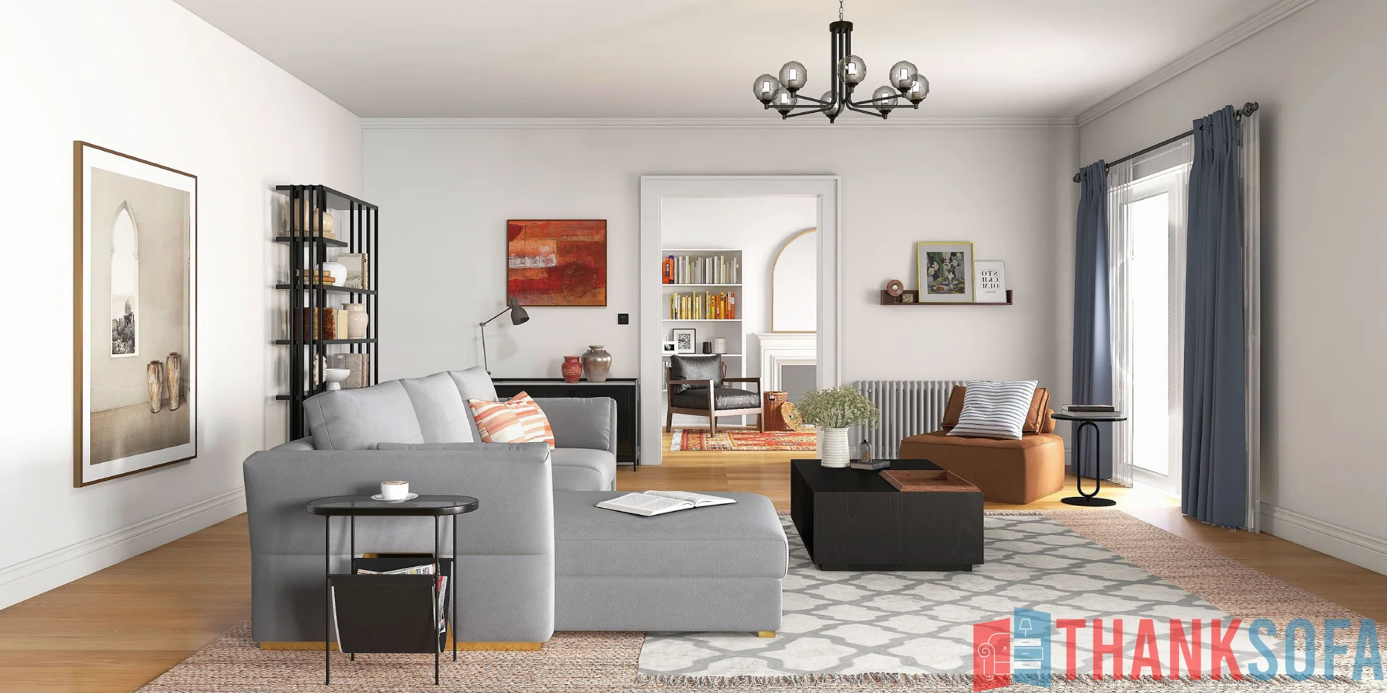Bàn ghế sofa phòng khách đẹp - Living room sofa - ThankSofa Mẫu 98