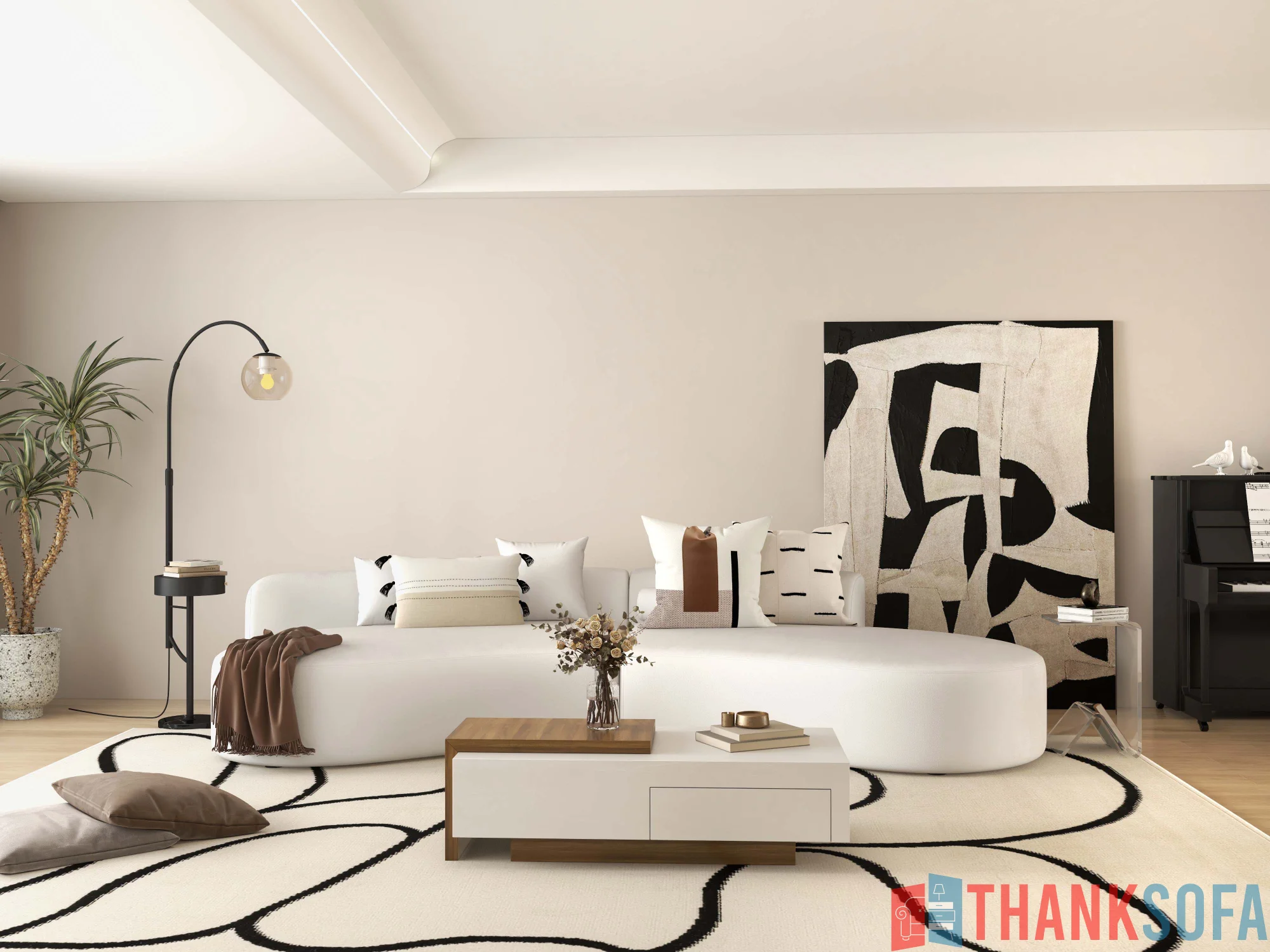 Ghế sofa hiện đại đẹp - Modern Sofa - ThankSofa Mẫu 1