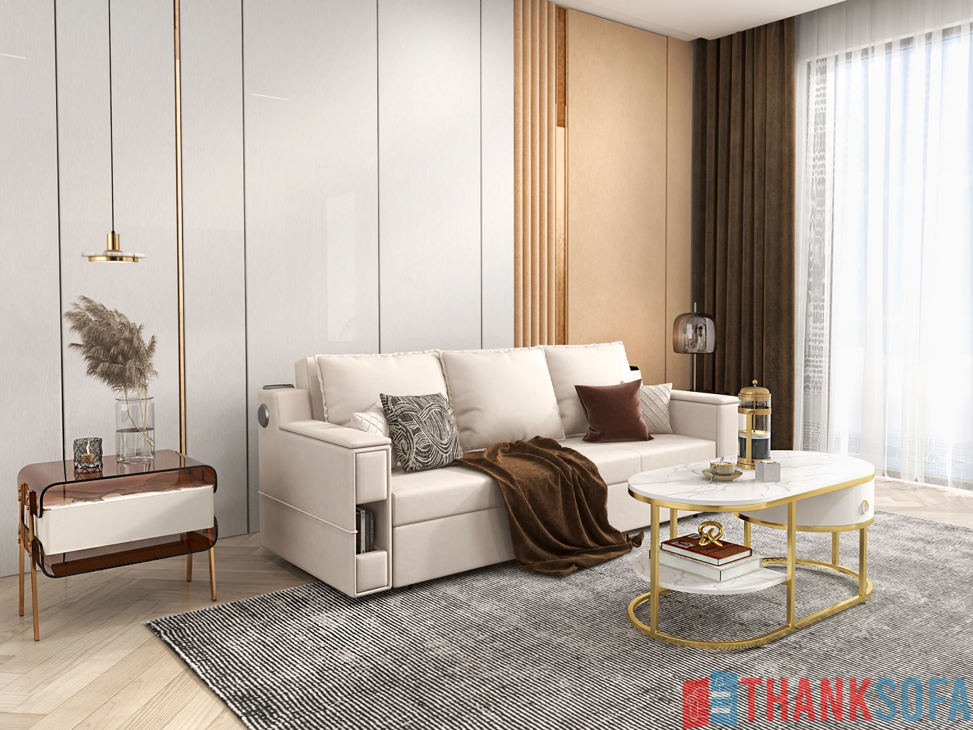 Ghế sofa hiện đại đẹp - Modern Sofa - ThankSofa Mẫu 26