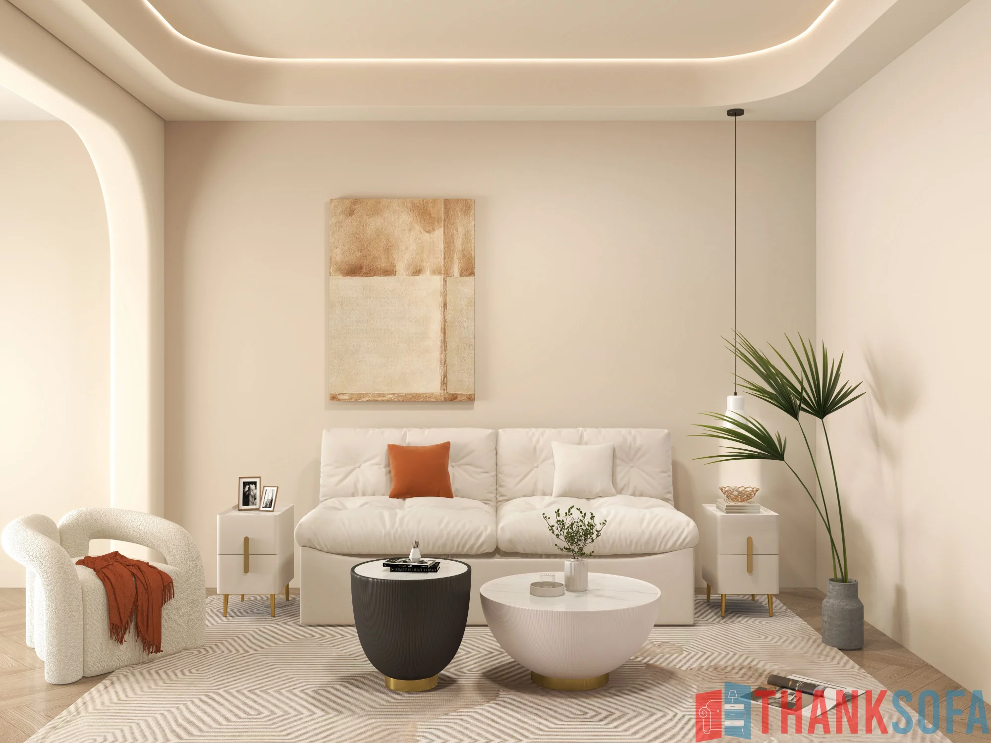Ghế sofa hiện đại đẹp - Modern Sofa - ThankSofa Mẫu 27