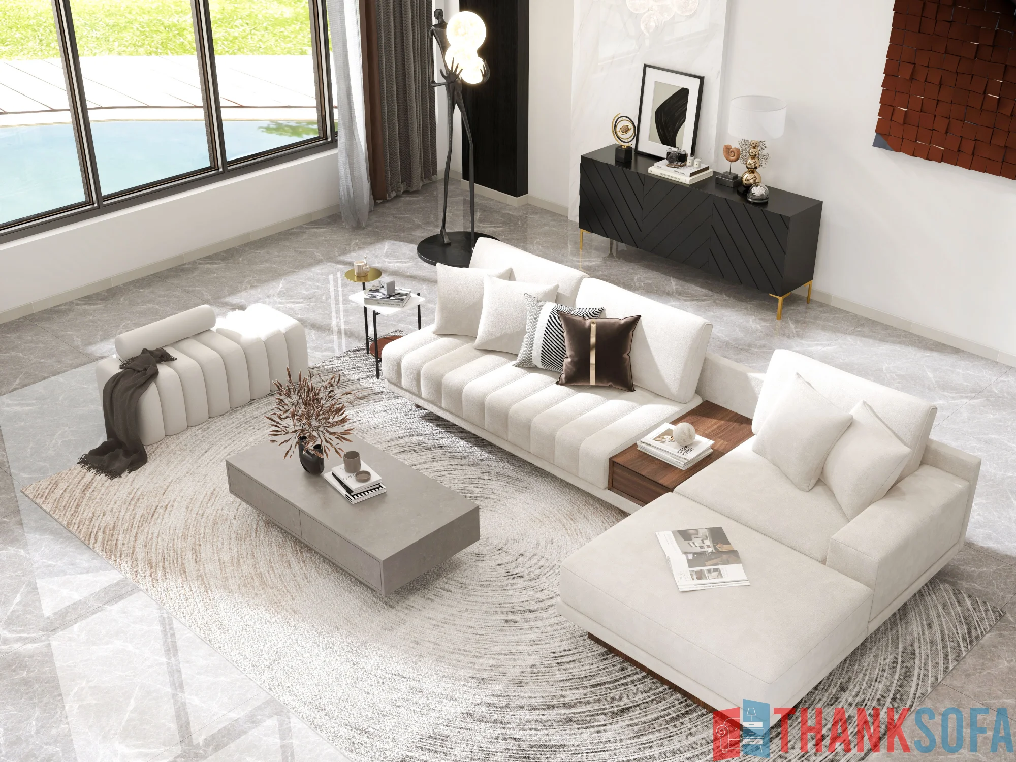 Ghế sofa hiện đại đẹp - Modern Sofa - ThankSofa Mẫu 28