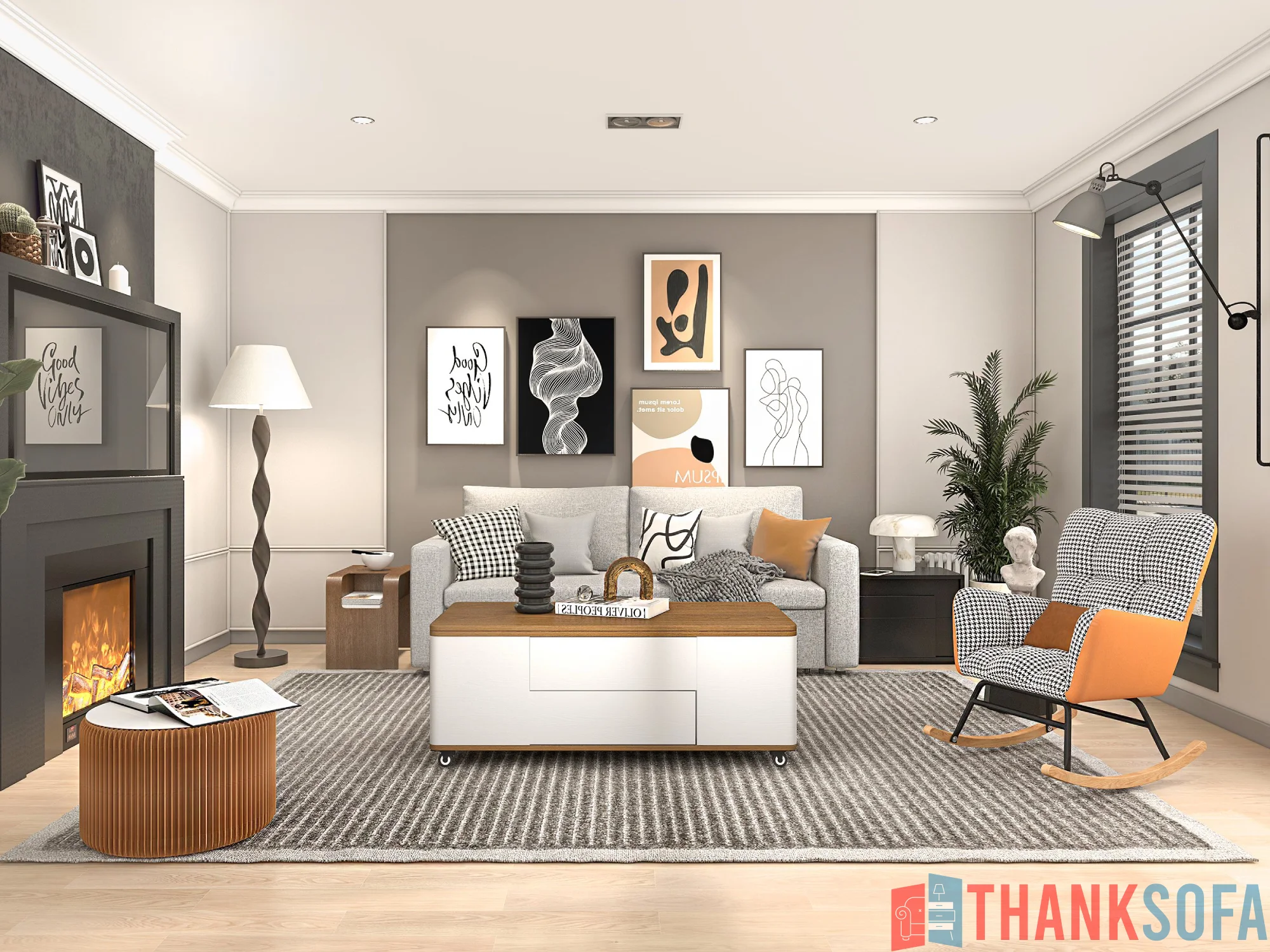 Ghế sofa hiện đại đẹp - Modern Sofa - ThankSofa Mẫu 30