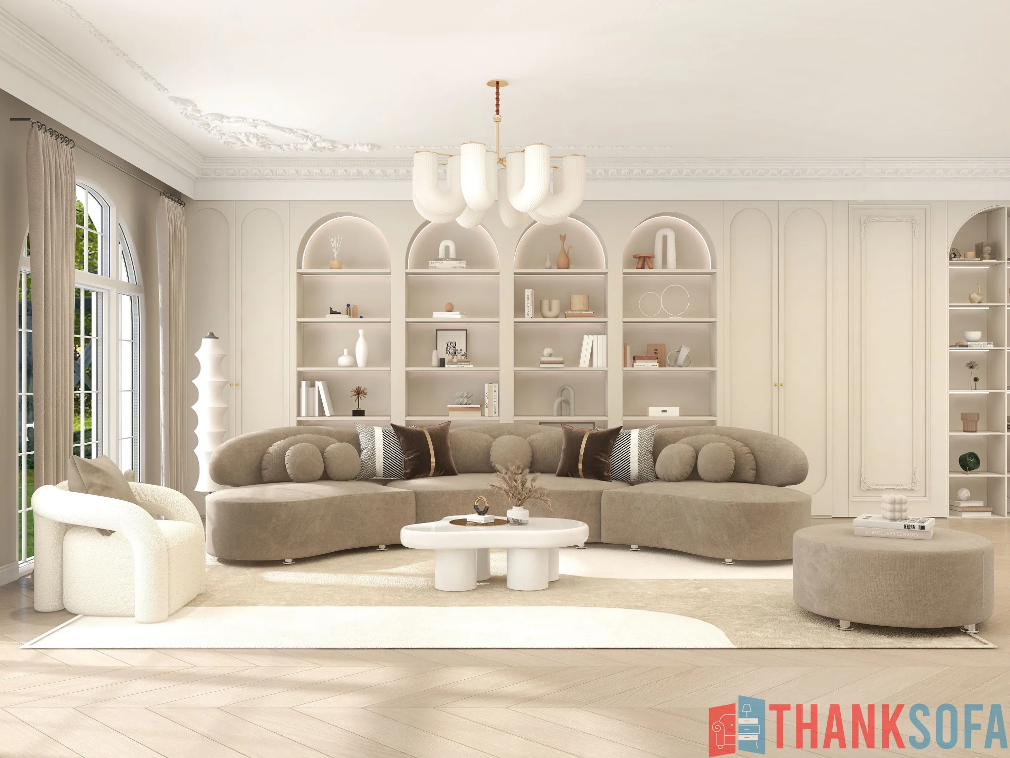Ghế sofa hiện đại đẹp - Modern Sofa - ThankSofa Mẫu 39