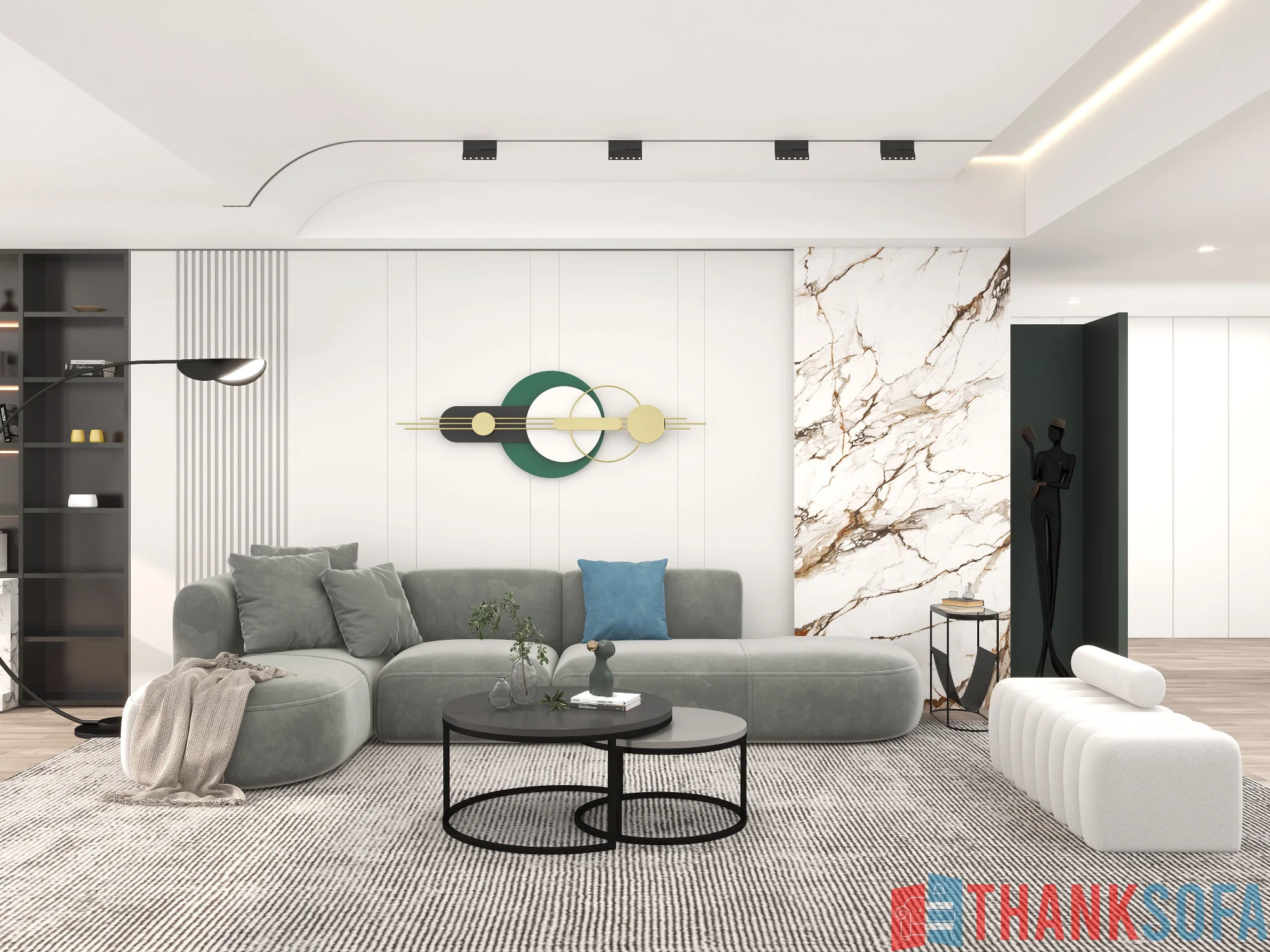 Ghế sofa hiện đại đẹp - Modern Sofa - ThankSofa Mẫu 47