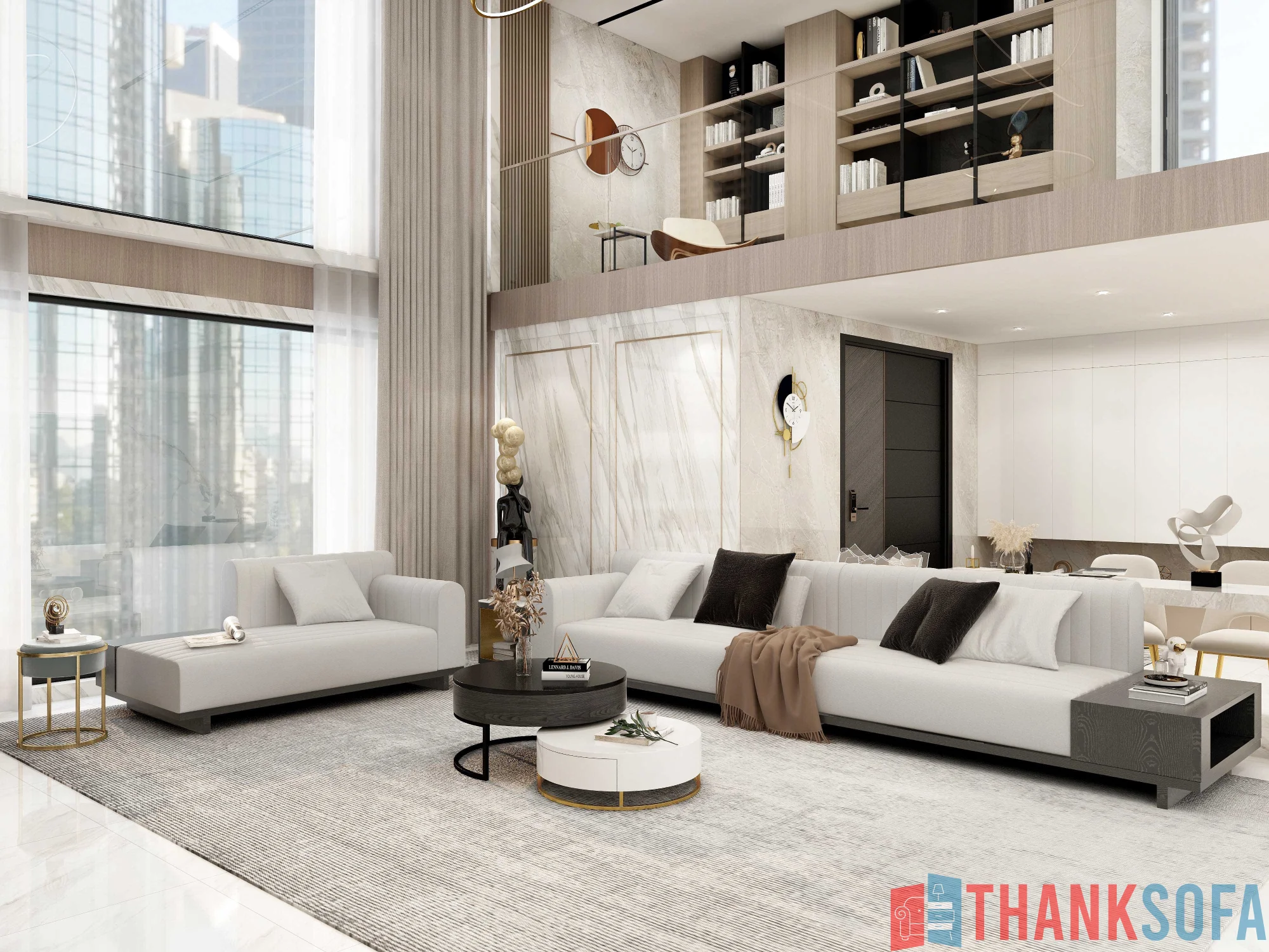 Ghế sofa hiện đại đẹp - Modern Sofa - ThankSofa Mẫu 49