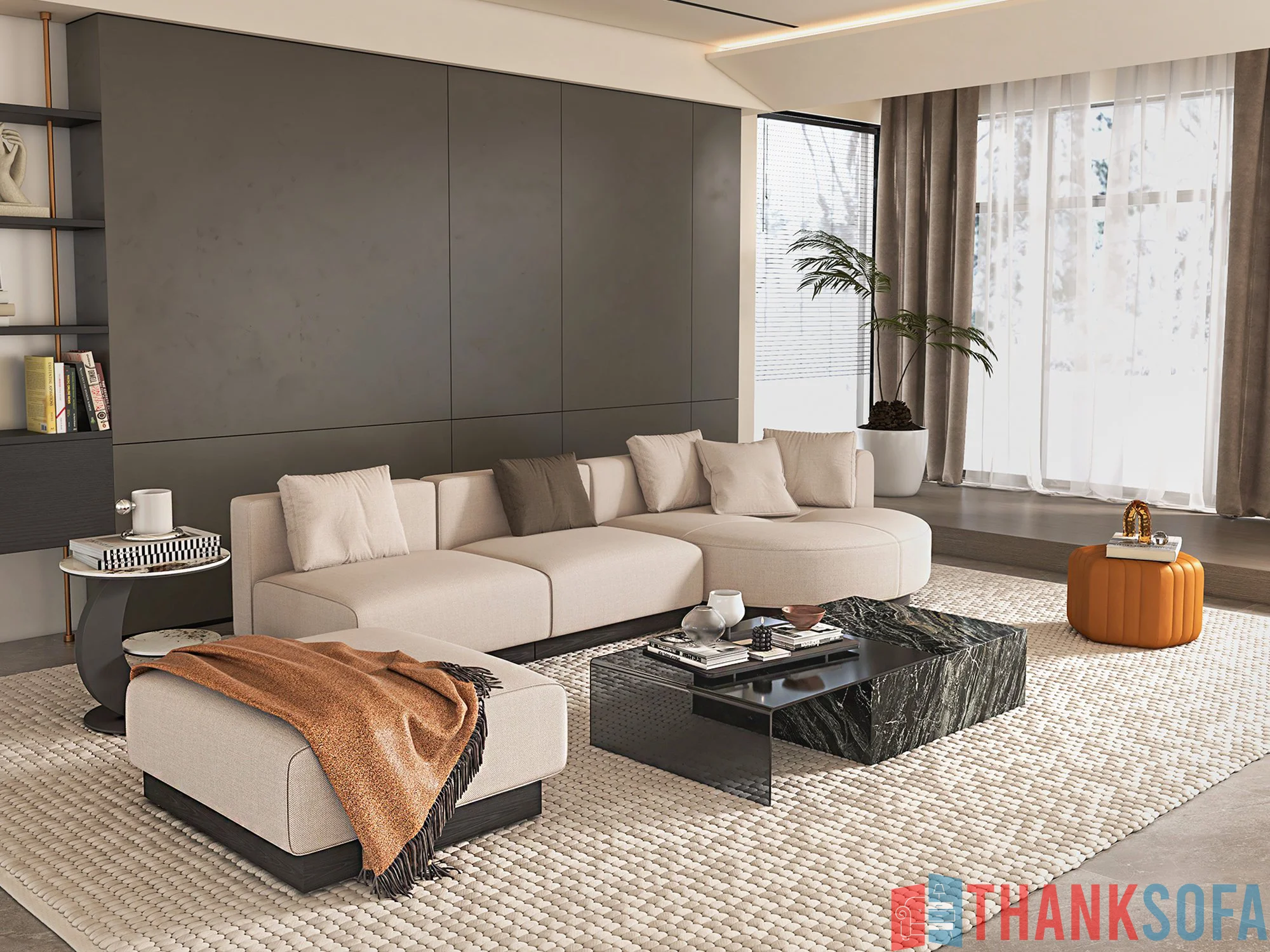 Ghế sofa hiện đại đẹp - Modern Sofa - ThankSofa Mẫu 50