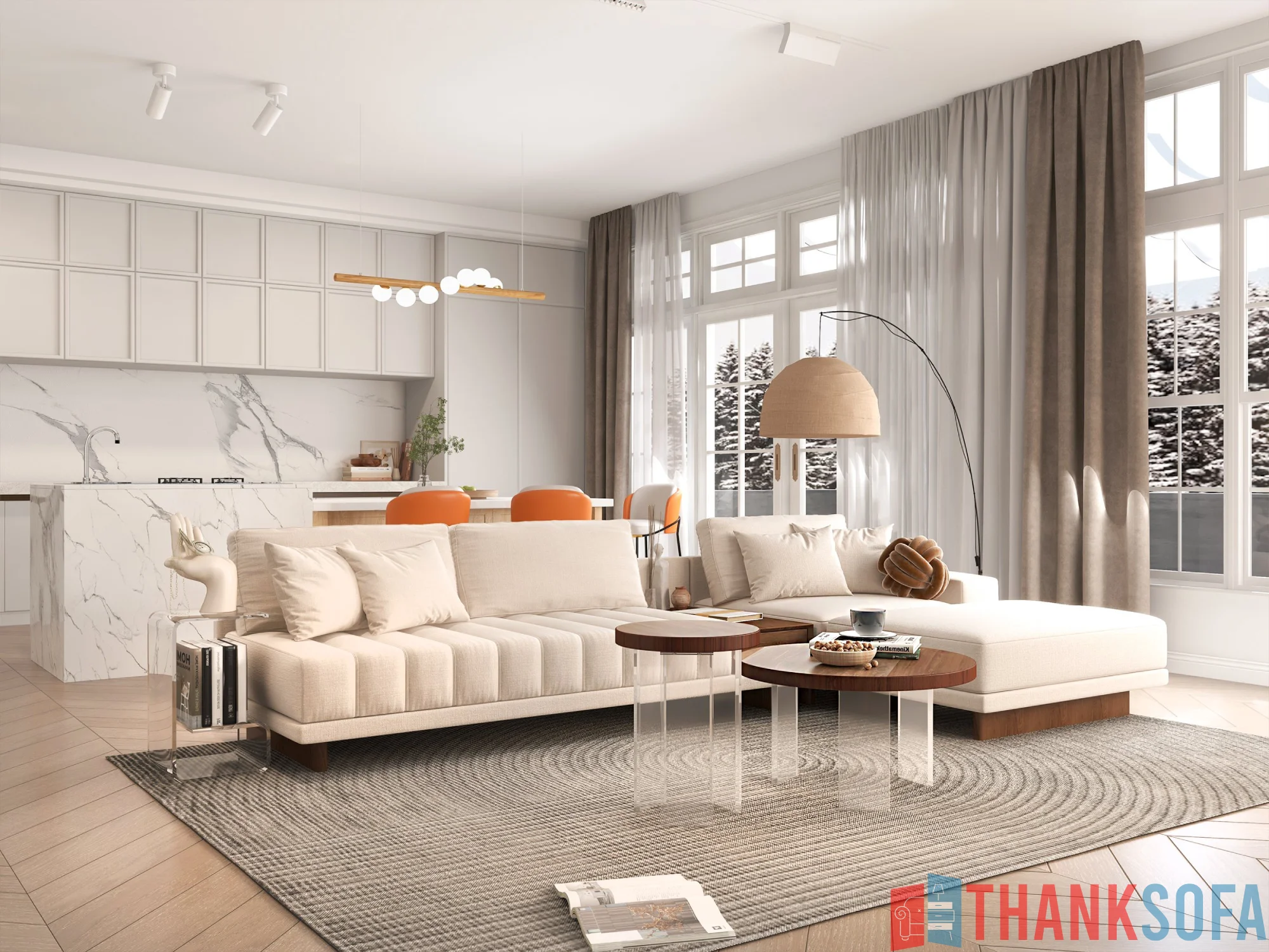 Ghế sofa hiện đại đẹp - Modern Sofa - ThankSofa Mẫu 58