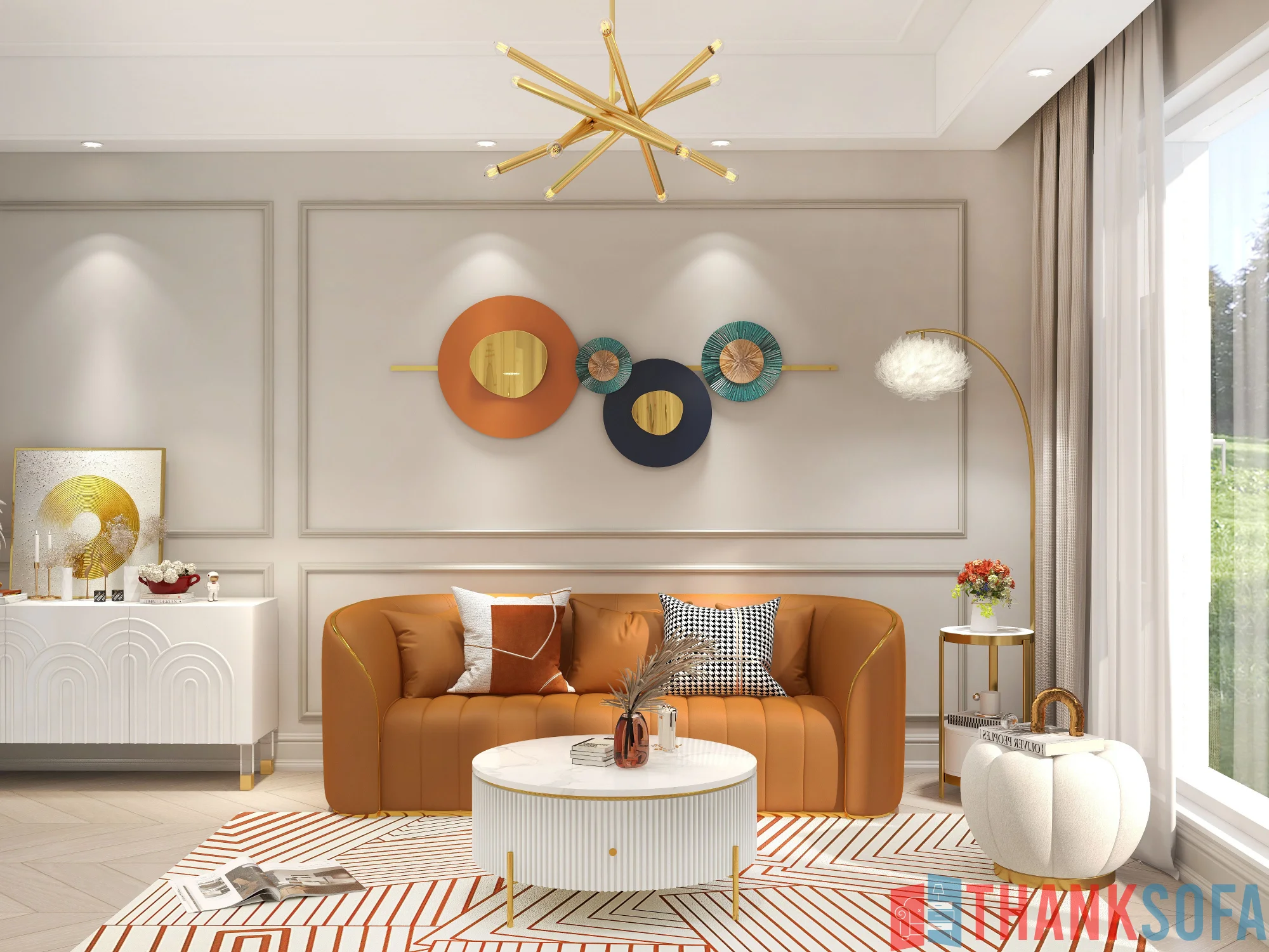 Ghế sofa hiện đại đẹp - Modern Sofa - ThankSofa Mẫu 9