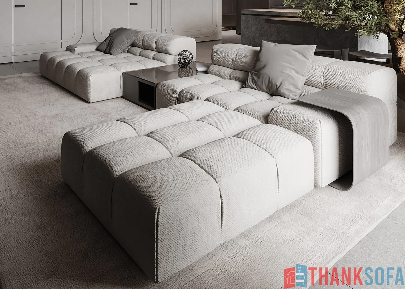 Mẫu Ghế Sectional Sofa - Modular Sofa Đẹp - ThankSofa Mẫu 90