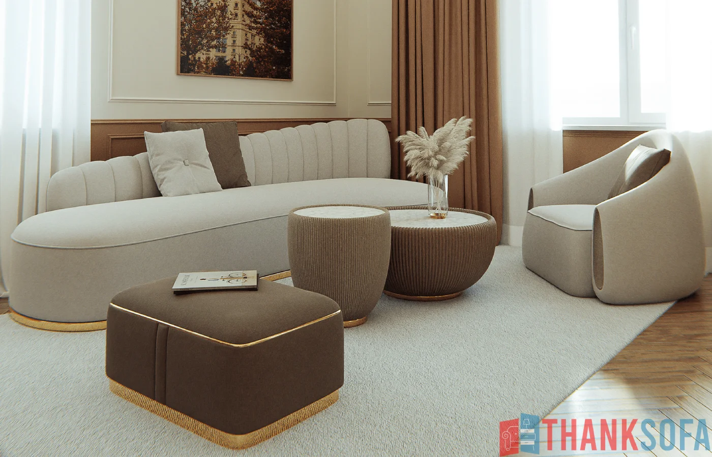 Mẫu Ghế Sofa Đẹp - Ghế Sa lông, Salon, Sopha - Bàn Ghế Sofa - Sofa Couch - ThankSofa Mẫu 18