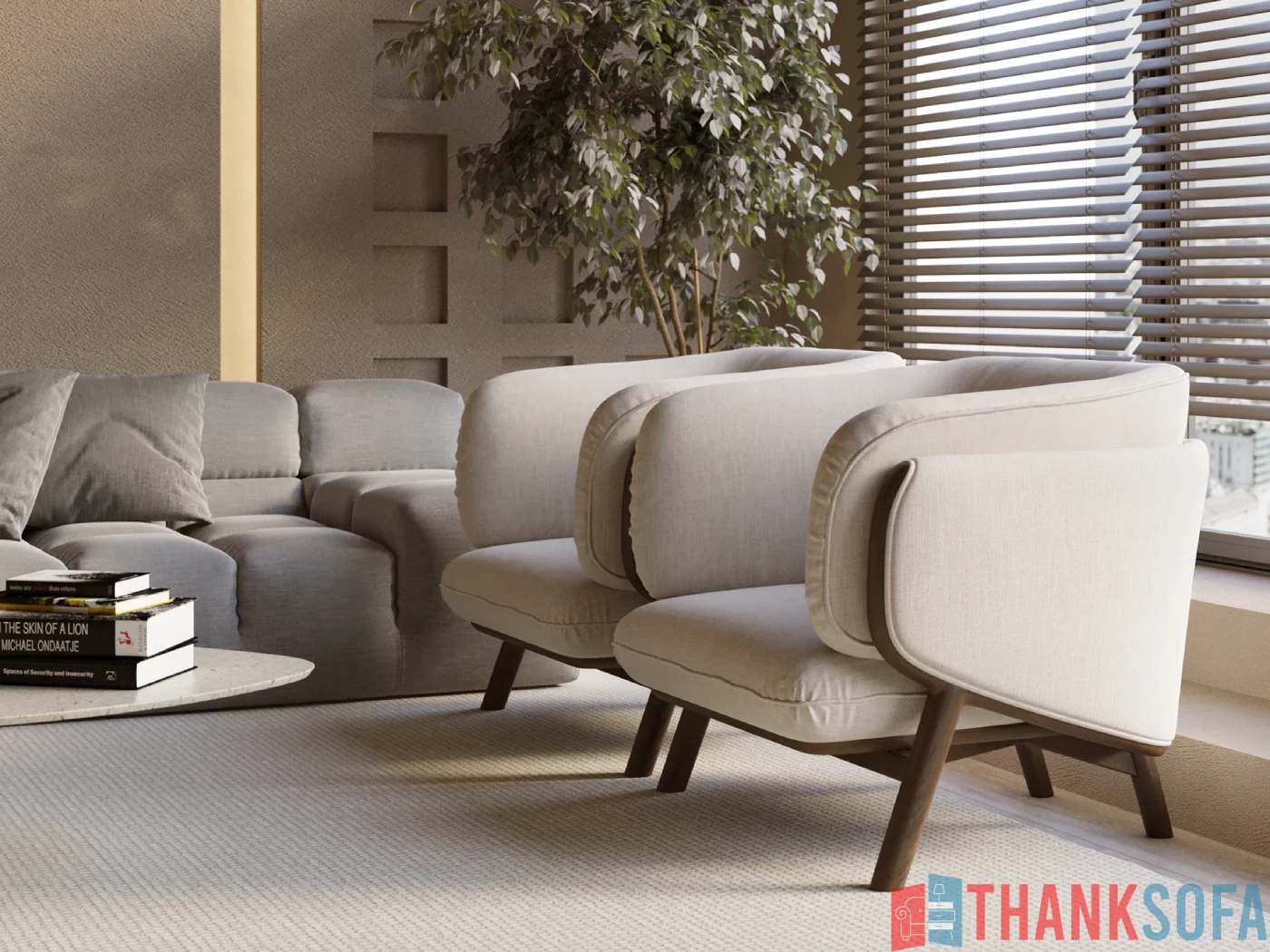Mẫu ghế sofa đơn đẹp - Single sofas - One seater sofa - ThankSofa Mẫu 126