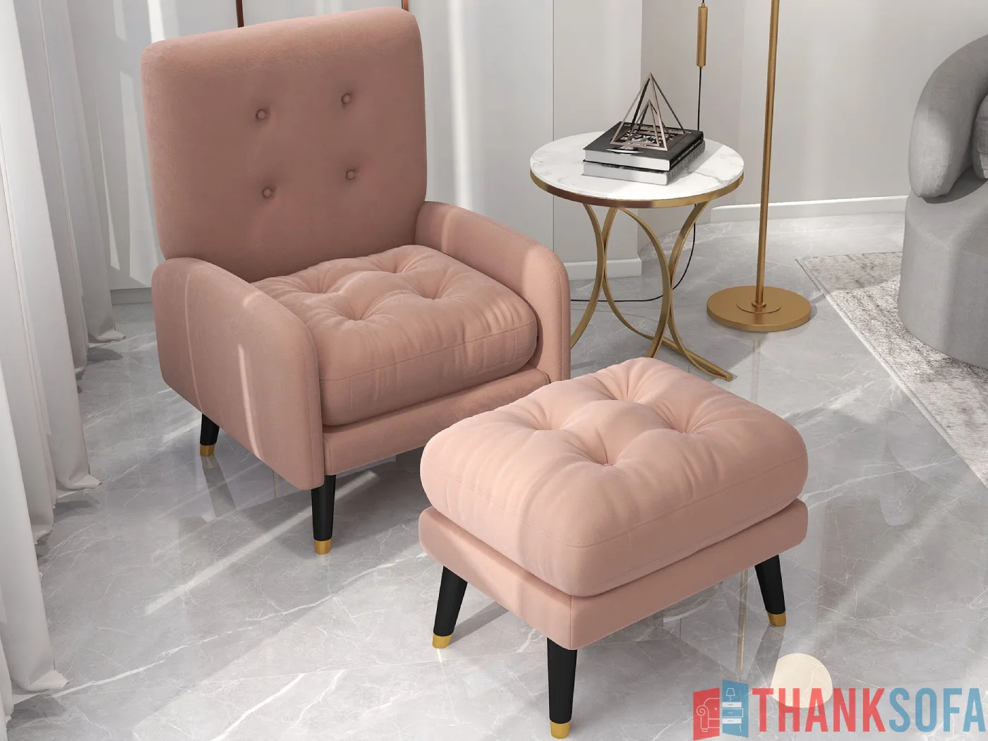 Mẫu ghế sofa đơn đẹp - Single sofas - One seater sofa - ThankSofa Mẫu 29
