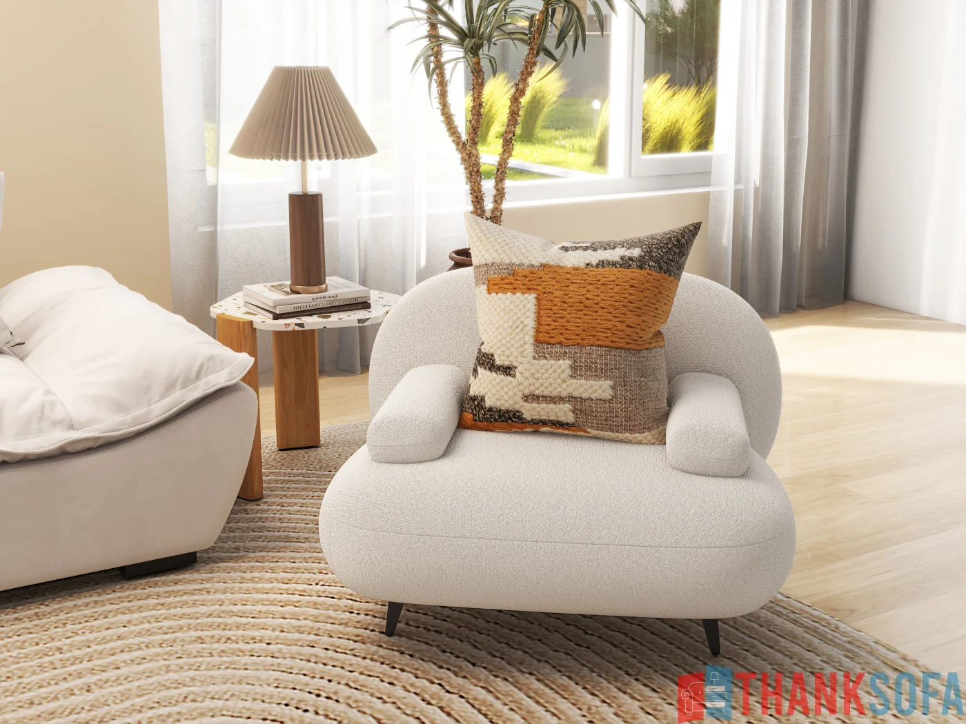 Mẫu ghế sofa đơn đẹp - Single sofas - One seater sofa - ThankSofa Mẫu 47