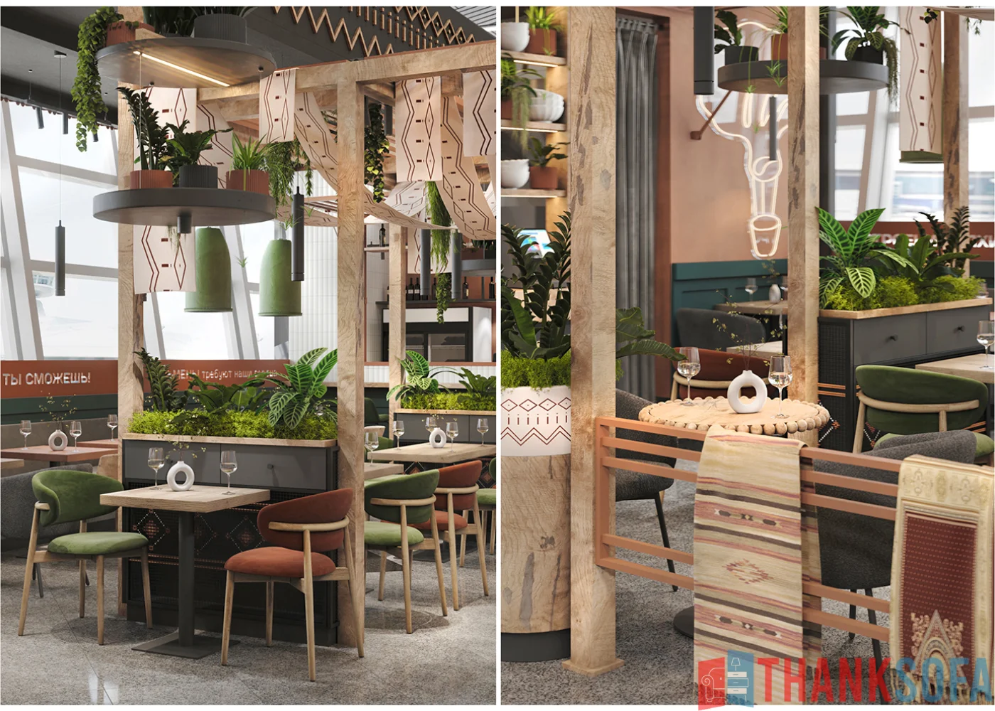 Mẫu thiết kế quán cafe đẹp - Coffee Shop Design - Quán cà phê ThankSofa Mẫu 122