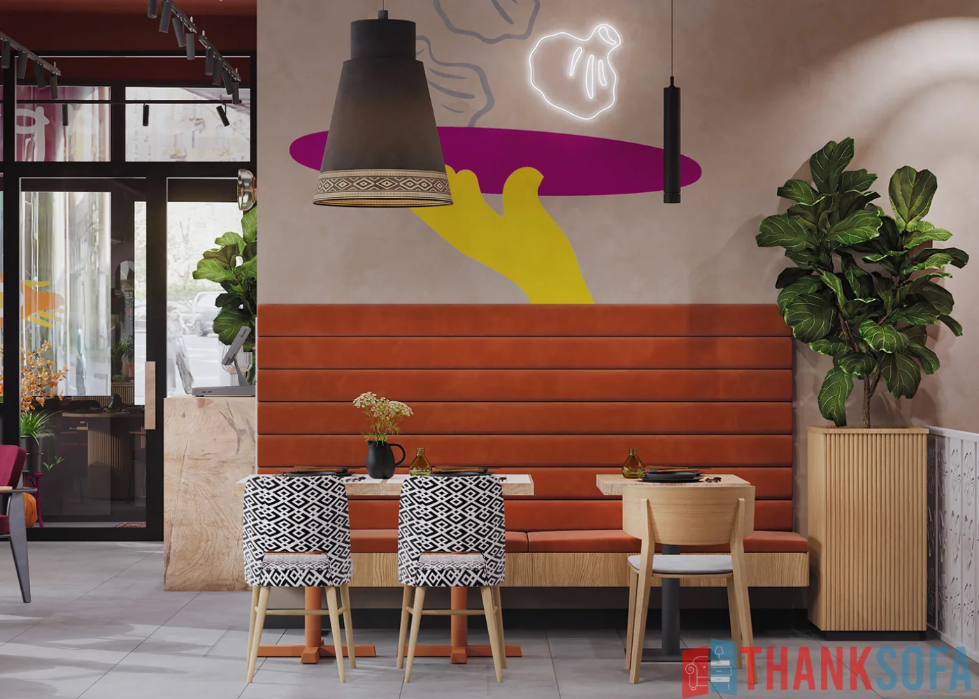 Mẫu thiết kế quán cafe đẹp - Coffee Shop Design - Quán cà phê ThankSofa Mẫu 125