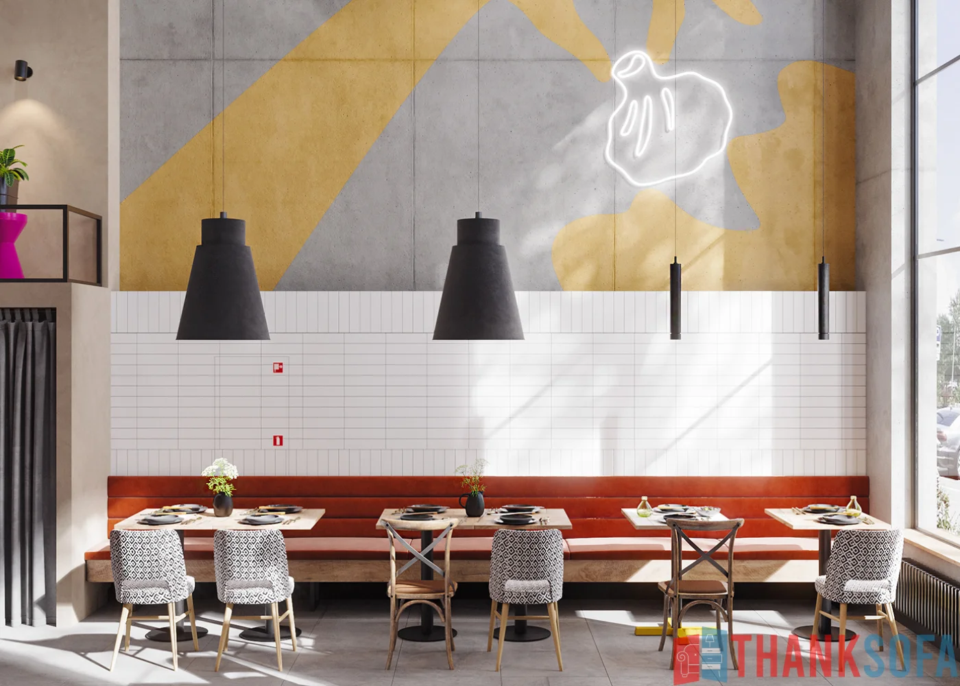 Mẫu thiết kế quán cafe đẹp - Coffee Shop Design - Quán cà phê ThankSofa Mẫu 130