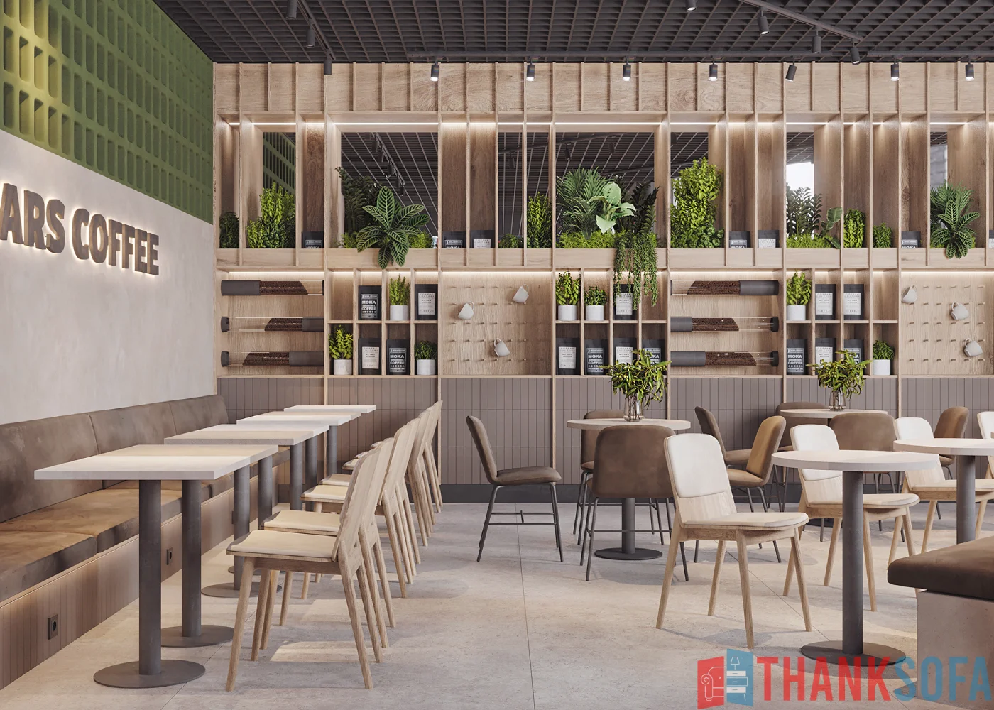 Mẫu thiết kế quán cafe đẹp - Coffee Shop Design - Quán cà phê ThankSofa Mẫu 137
