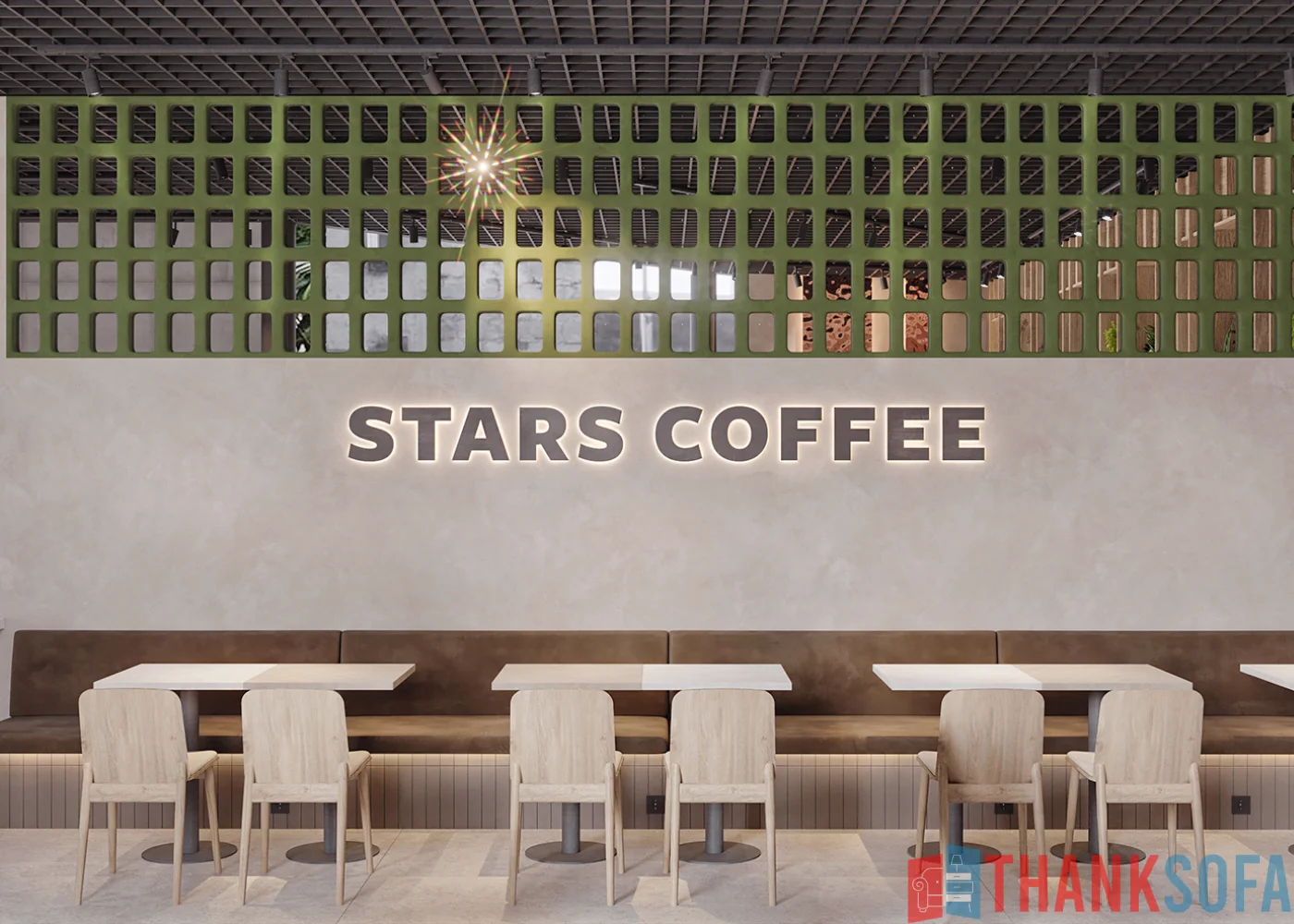 Mẫu thiết kế quán cafe đẹp - Coffee Shop Design - Quán cà phê ThankSofa Mẫu 139