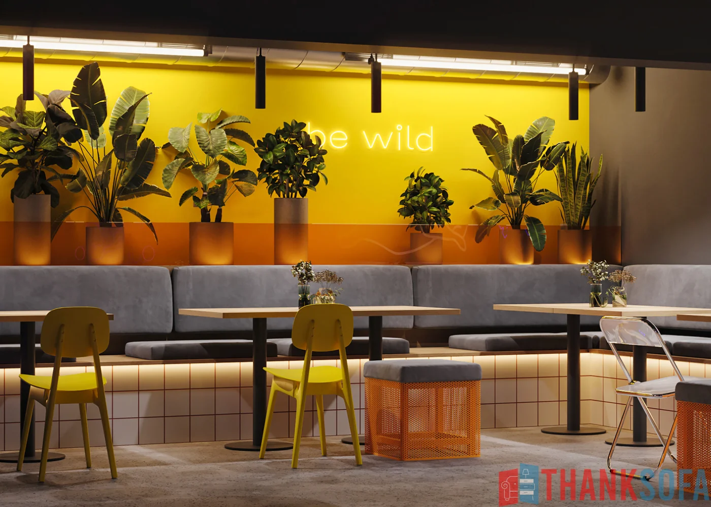 Mẫu thiết kế quán cafe đẹp - Coffee Shop Design - Quán cà phê ThankSofa Mẫu 151