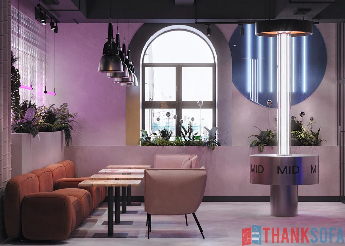 Mẫu thiết kế quán cafe đẹp - Coffee Shop Design - Quán cà phê ThankSofa Mẫu 158