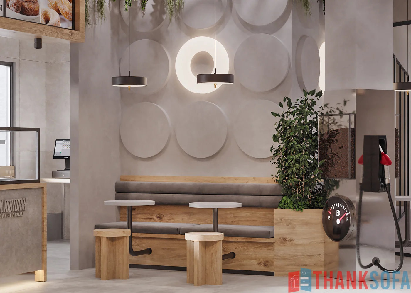 Mẫu thiết kế quán cafe đẹp - Coffee Shop Design - Quán cà phê ThankSofa Mẫu 177