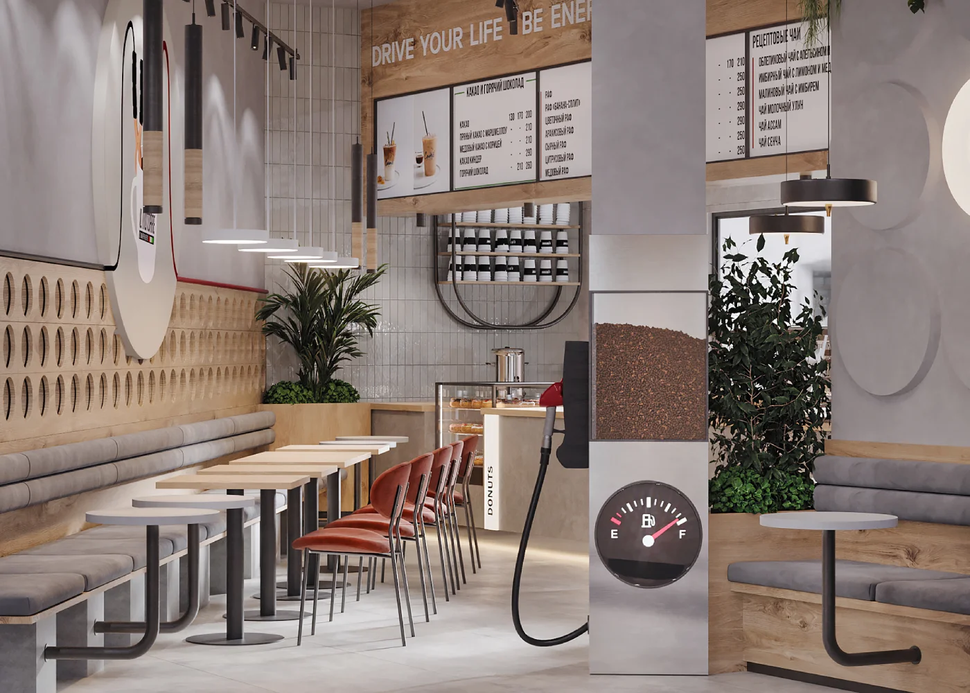 Mẫu thiết kế quán cafe đẹp - Coffee Shop Design - Quán cà phê ThankSofa Mẫu 179