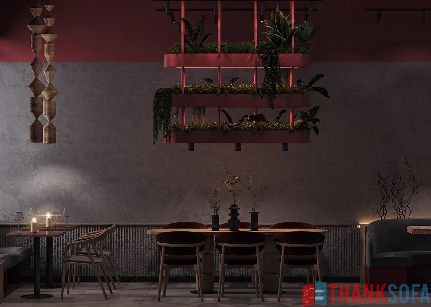 Mẫu thiết kế quán cafe đẹp - Coffee Shop Design - Quán cà phê ThankSofa Mẫu 195