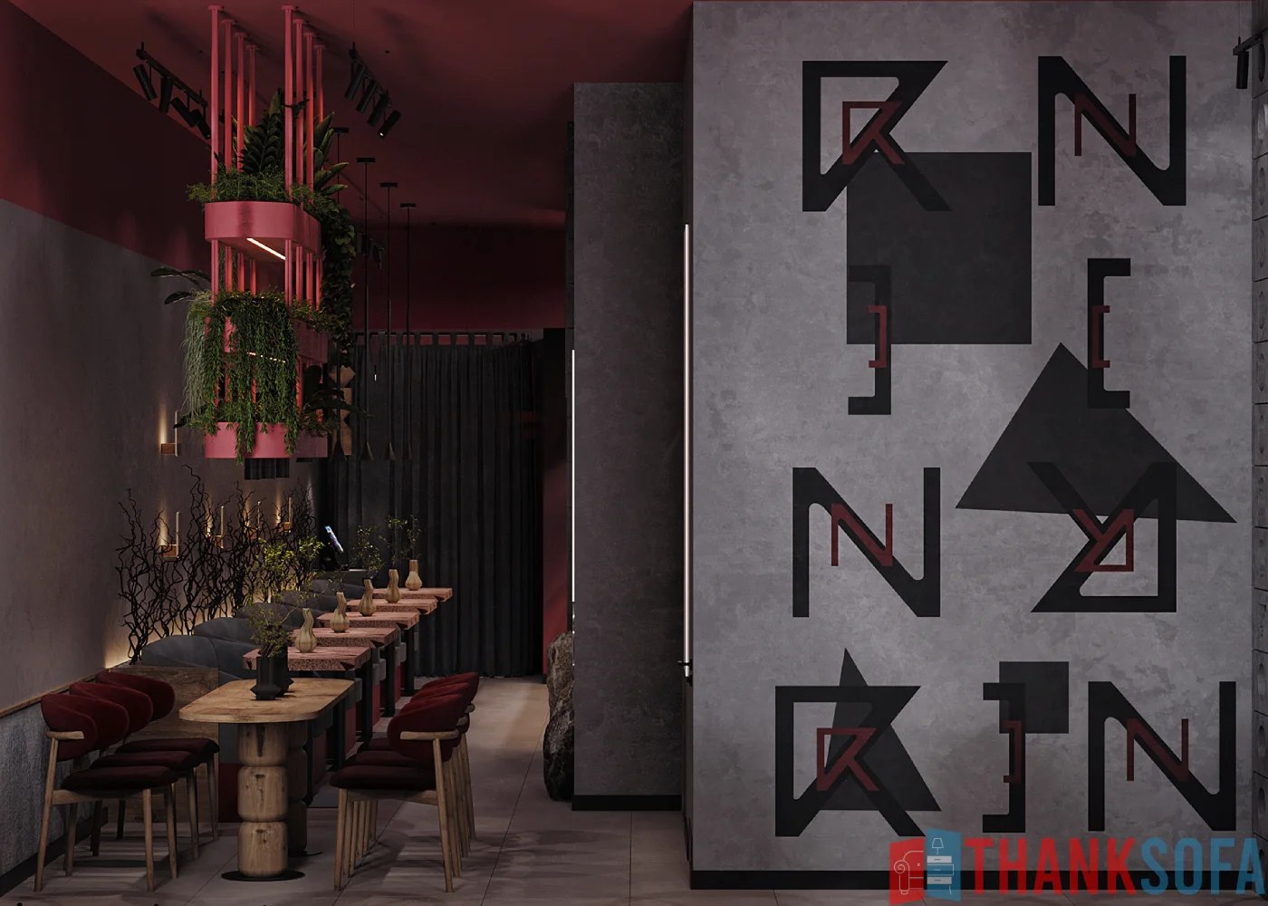 Mẫu thiết kế quán cafe đẹp - Coffee Shop Design - Quán cà phê ThankSofa Mẫu 197