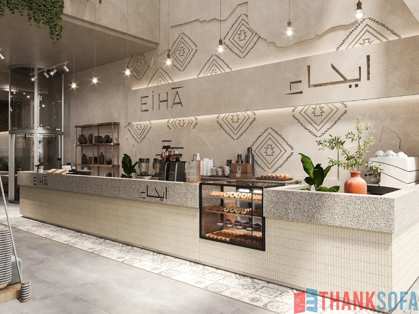 Mẫu thiết kế quán cafe đẹp - Coffee Shop Design - Quán cà phê ThankSofa Mẫu 47