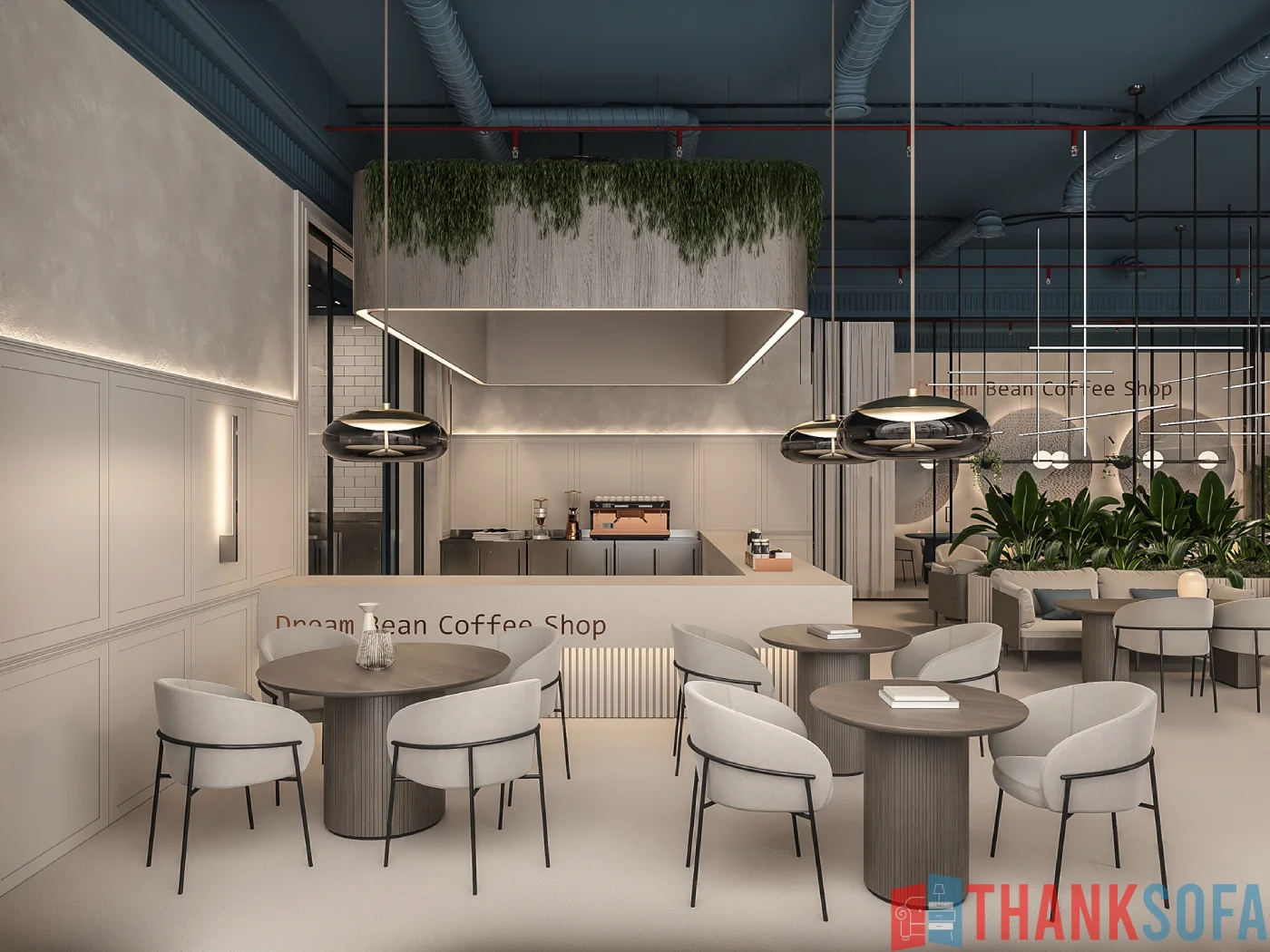 Mẫu thiết kế quán cafe đẹp - Coffee Shop Design - Quán cà phê ThankSofa Mẫu 61