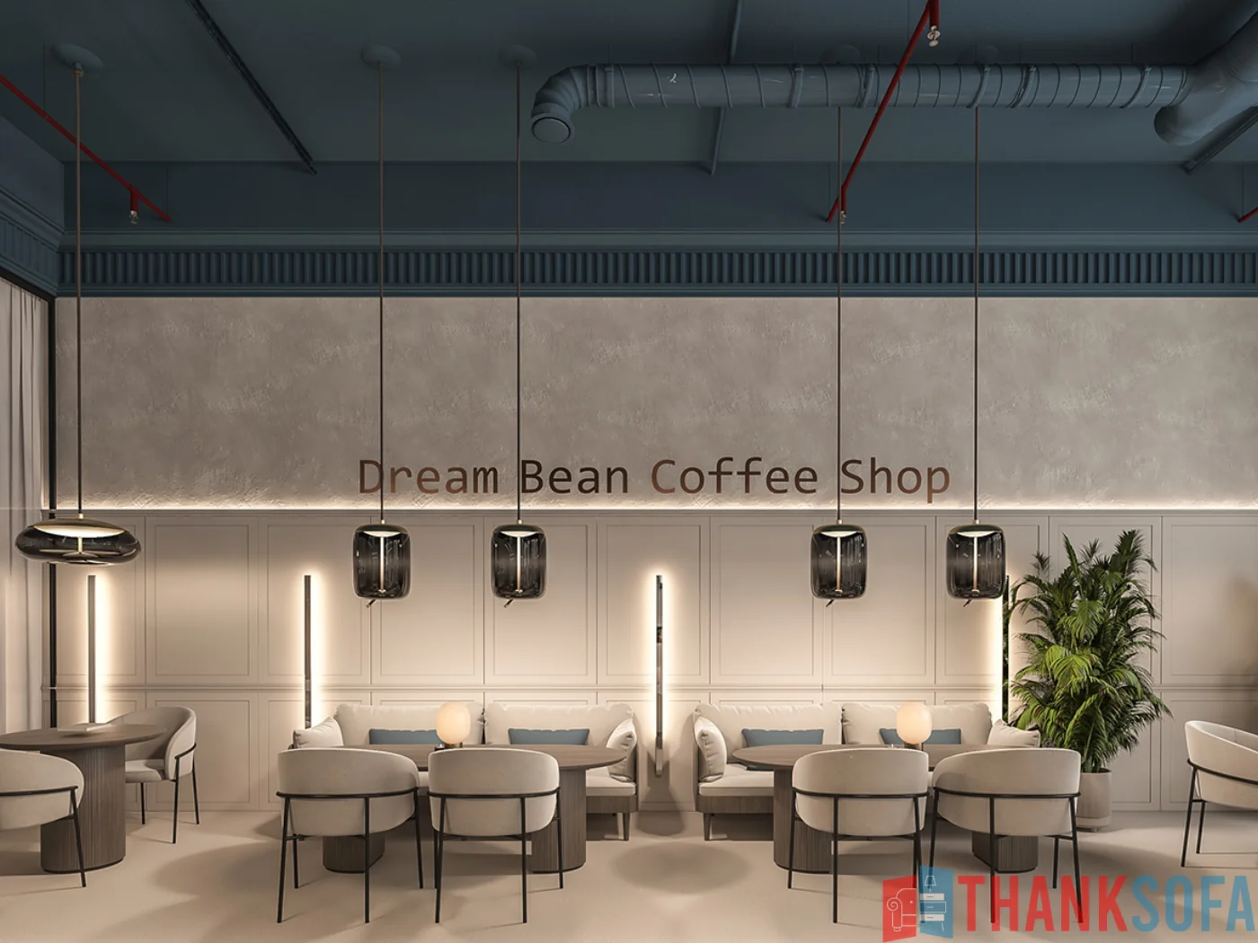 Mẫu thiết kế quán cafe đẹp - Coffee Shop Design - Quán cà phê ThankSofa Mẫu 62