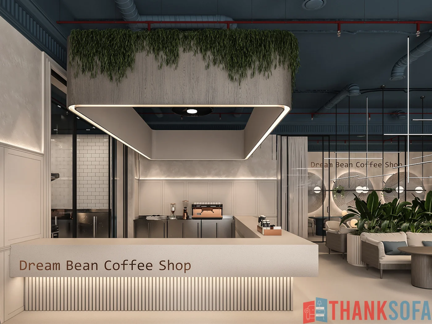 Mẫu thiết kế quán cafe đẹp - Coffee Shop Design - Quán cà phê ThankSofa Mẫu 64