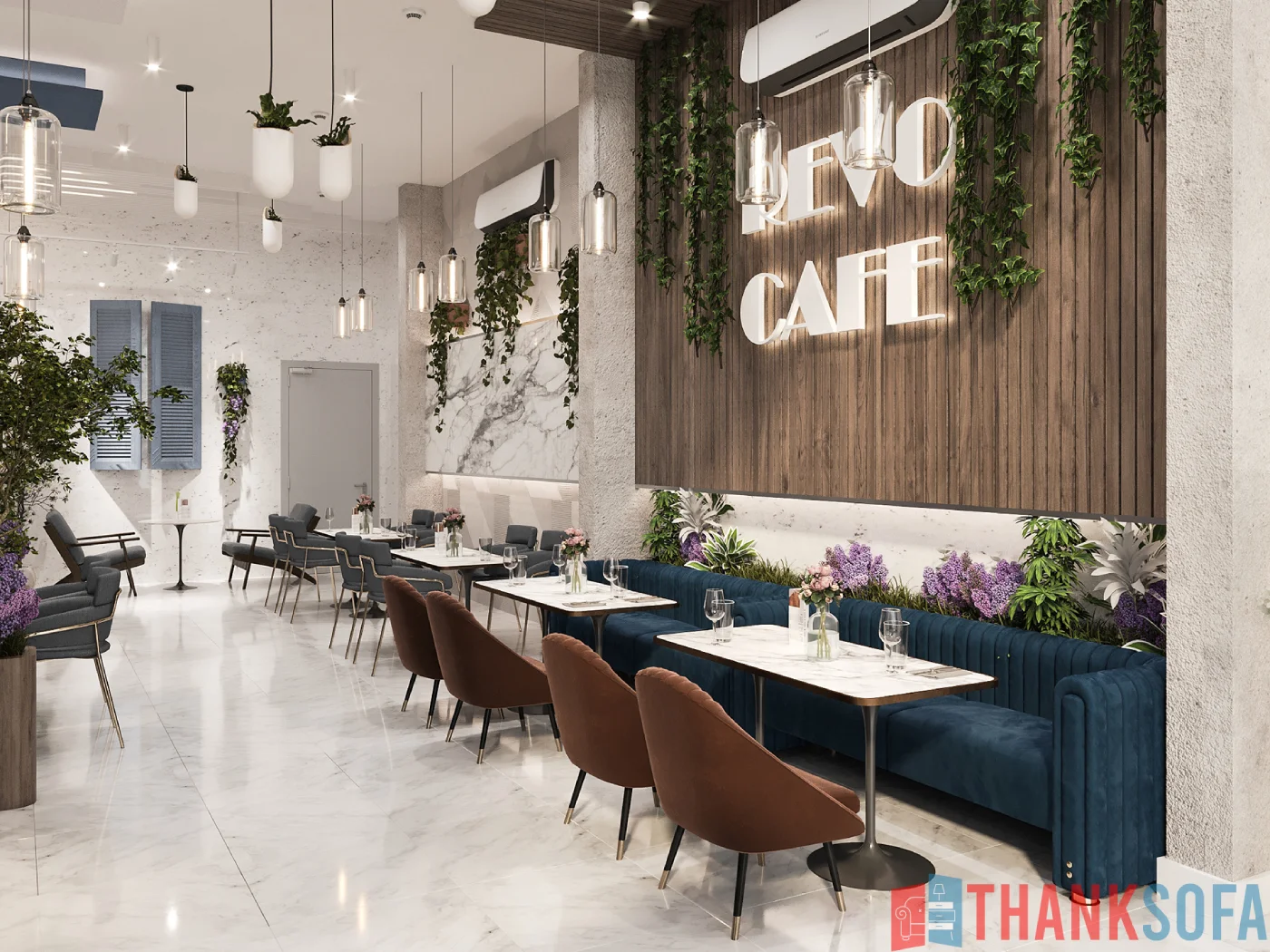 Mẫu thiết kế quán cafe đẹp - Coffee Shop Design - Quán cà phê ThankSofa Mẫu 81