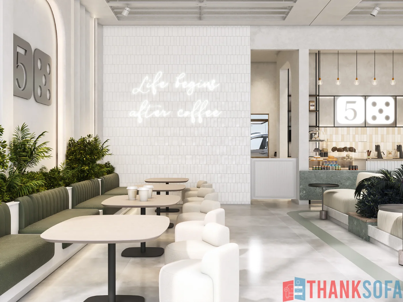 Mẫu thiết kế quán cafe đẹp - Coffee Shop Design - Quán cà phê ThankSofa Mẫu 98